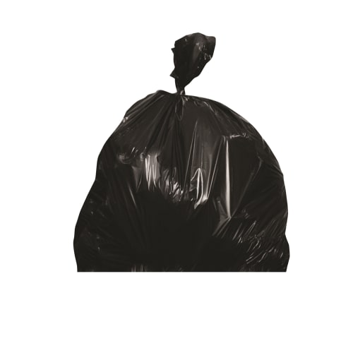 Can Liner, Low Density, 33x39, 0.6 Mil, Roll, Black, Fits 33 Gallon